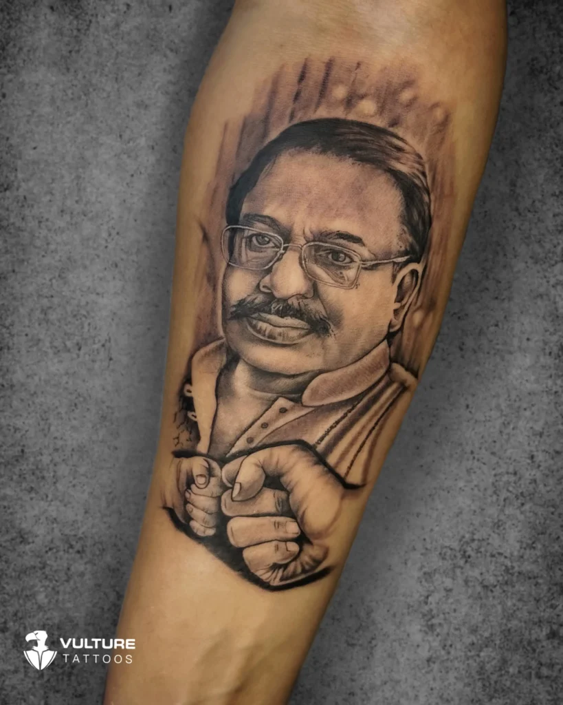 portrait tattoo Gurgaon — Vulture Tattoos
