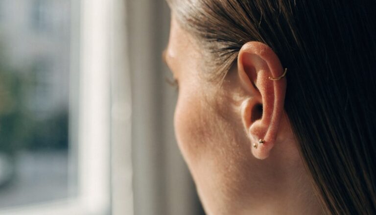 Ear piercing in Gurgaon — helix, lobe and tragus piercings at Vulture Tattoos, Sector 47