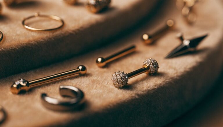 Piercing cost in Gurgaon — gold and titanium jewellery at Vulture Tattoos