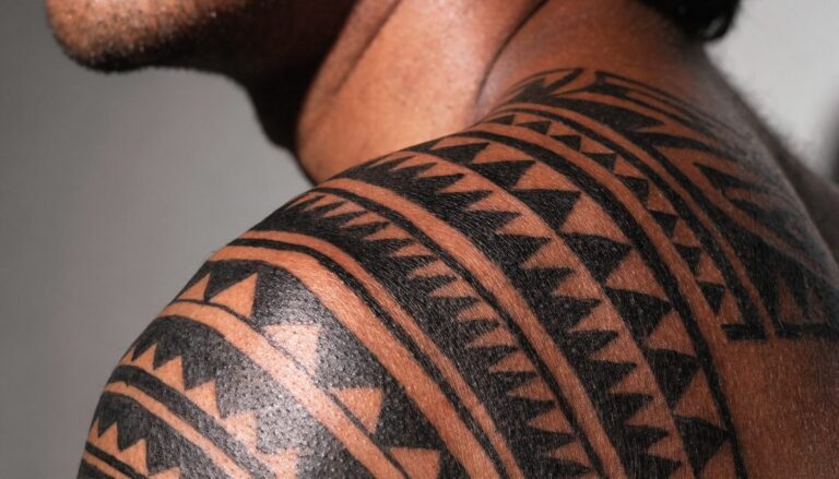 Tribal tattoo in Gurgaon — bold blackwork at Vulture Tattoos, Sector 47